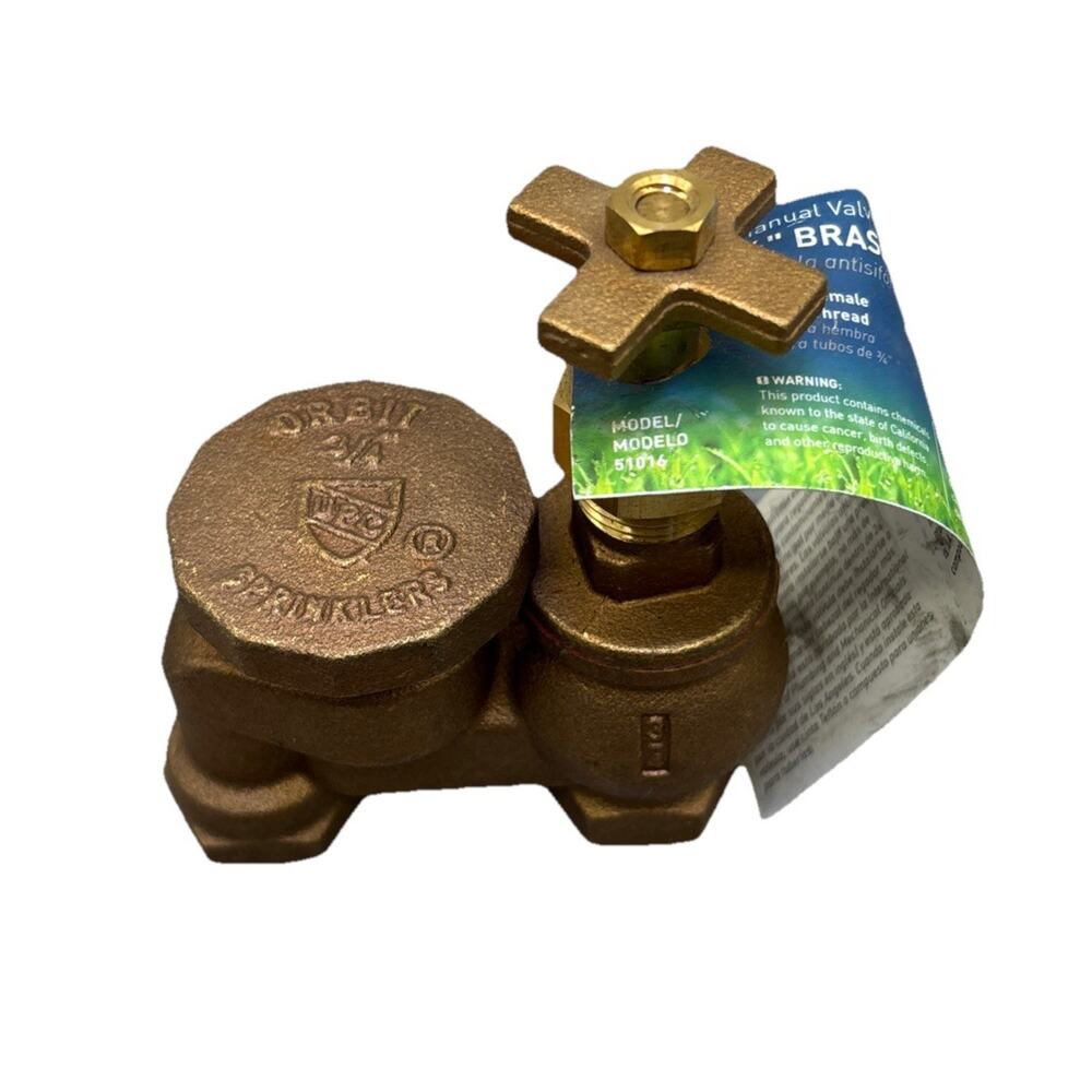 Orbit 3/4 in. Brass Anti-Siphon Manual Control Valve (51016) {20}